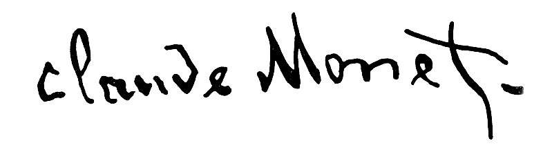 Claude Monet signature